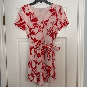 Club Monaco Zenphira Floral Wrap Romper